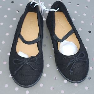 COPY - Little girls size 7 black quilted ballet flats from Old Navy